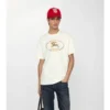 Baumwoll-T-Shirt mit Knight-Stamp-Karomuster
