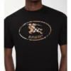 Baumwoll-T-Shirt mit Knight-Stamp-Karomuster