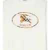 Baumwoll-T-Shirt mit Knight-Stamp-Karomuster