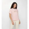Baumwoll-T-Shirt mit kursivem Logo im Karomuster