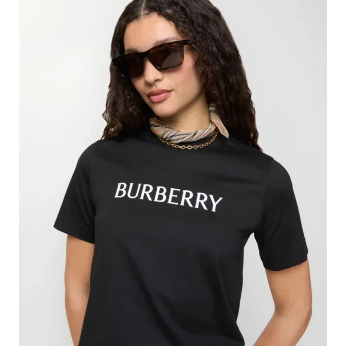 Baumwoll-T-Shirt mit Logo