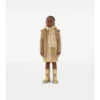 Baumwoll-Trench Coat mit Kapuze