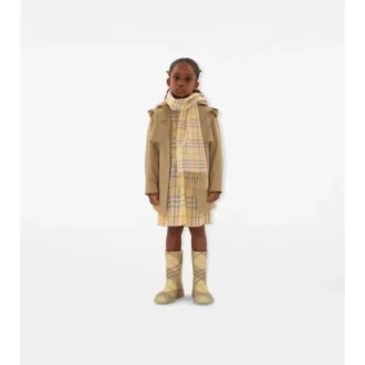 Baumwoll-Trench Coat mit Kapuze