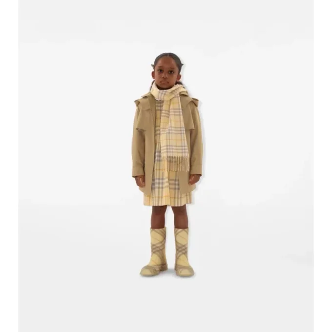 Baumwoll-Trench Coat mit Kapuze