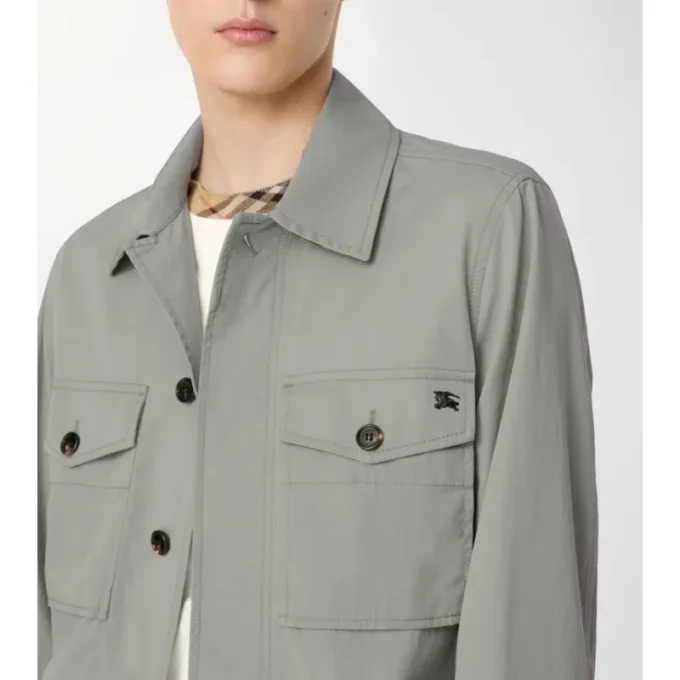 Baumwoll-Twill-Jacke