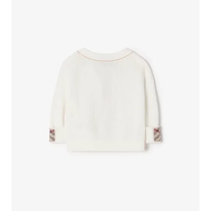 Baumwollcardigan mit Logo