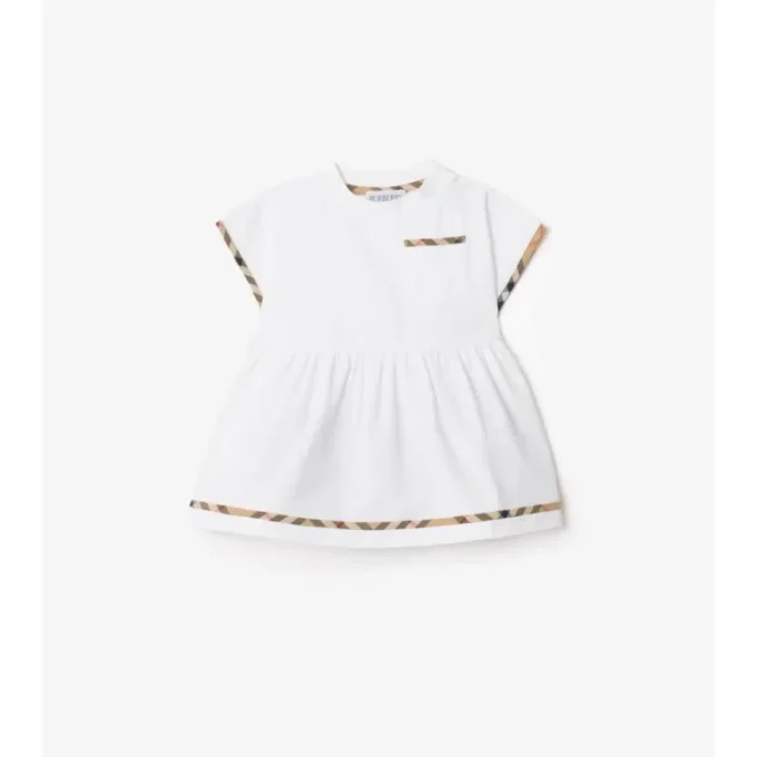 Baumwollkleid mit Karomuster und Bloomers