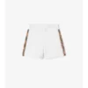 Baumwollshorts mit Karobordüre