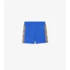 Baumwollshorts mit Karobordüre