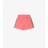Baumwollshorts mit Karobordüre