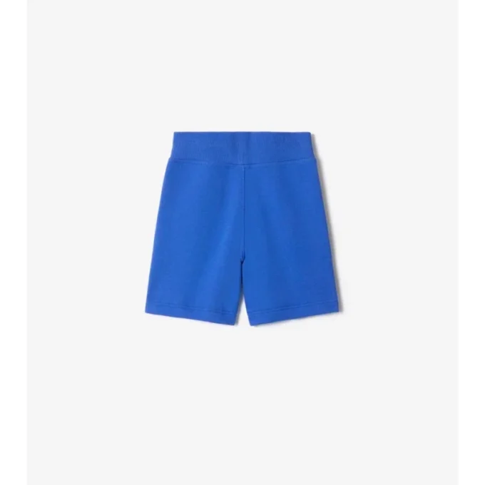 Baumwollshorts mit Karobordüre