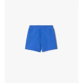 Baumwollshorts mit Karobordüre