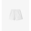 Baumwollshorts mit Karobordüre