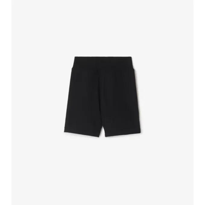 Baumwollshorts mit Karobordüre