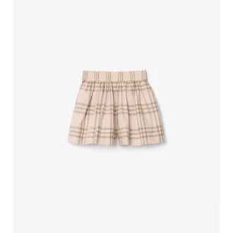 Baumwollshorts mit Karomuster