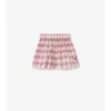 Baumwollshorts mit Karomuster