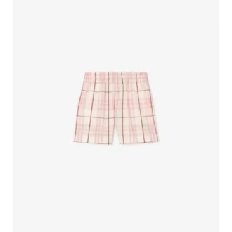 Baumwollshorts mit Karomuster