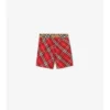 Baumwollshorts mit Karomuster