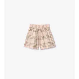 Baumwollshorts mit Karomuster