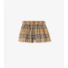Baumwollshorts mit Karomuster