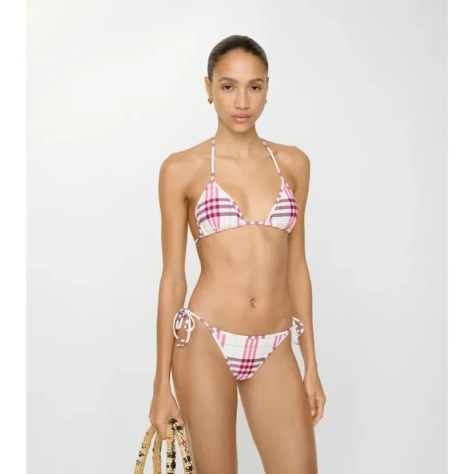 Bikini-Höschen mit Karomuster