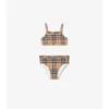 Bikini mit Rüschenbesatz und Karomuster