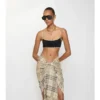 Bikini-Oberteil mit Karomuster
