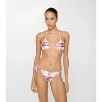 Bikini-Oberteil mit Karomuster