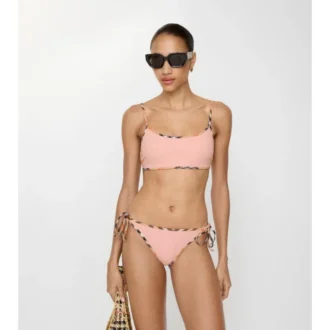 Bikini-Slip mit Karobordüre