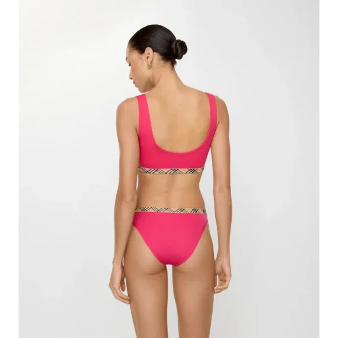 Bikini-Slip mit Karobordüre