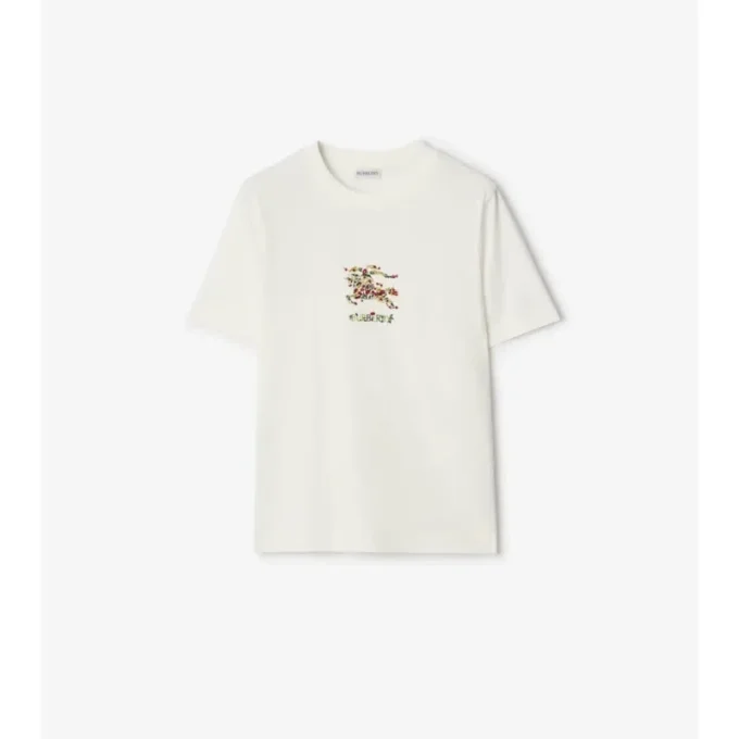 Blumiges EKD-T-Shirt aus Baumwolle