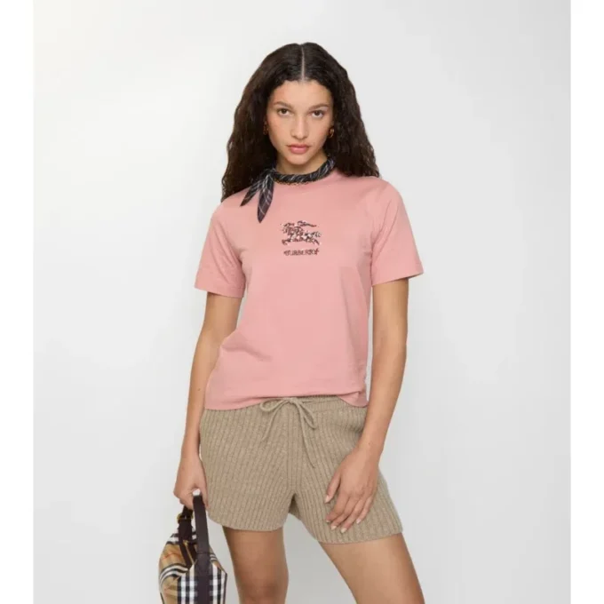 Blumiges EKD-T-Shirt aus Baumwolle