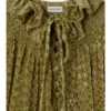 Bluse aus Seidenmisch-Samt mit Fackelmuster