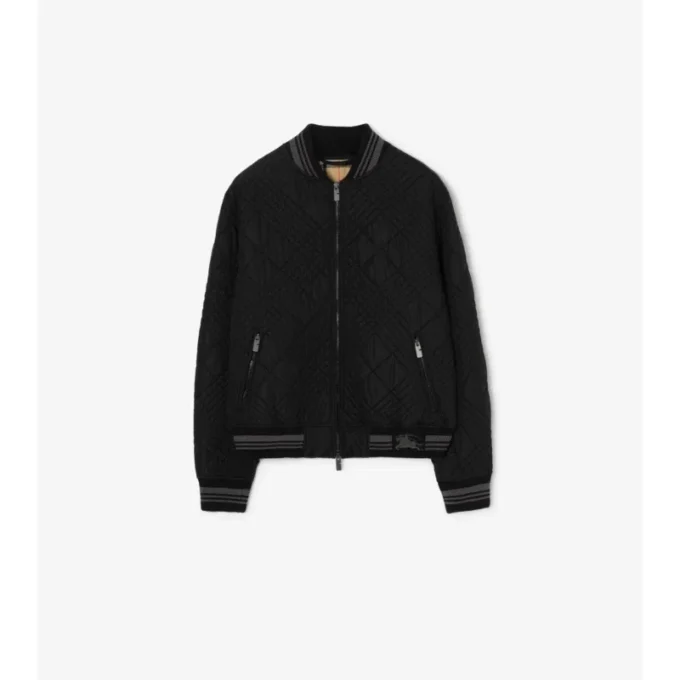 Bomberjacke „Rakewood“ mit Micro-Check-Stitch