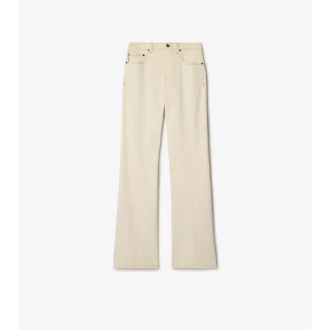 Bootcut-Jeans mit hoher Leibhöhe