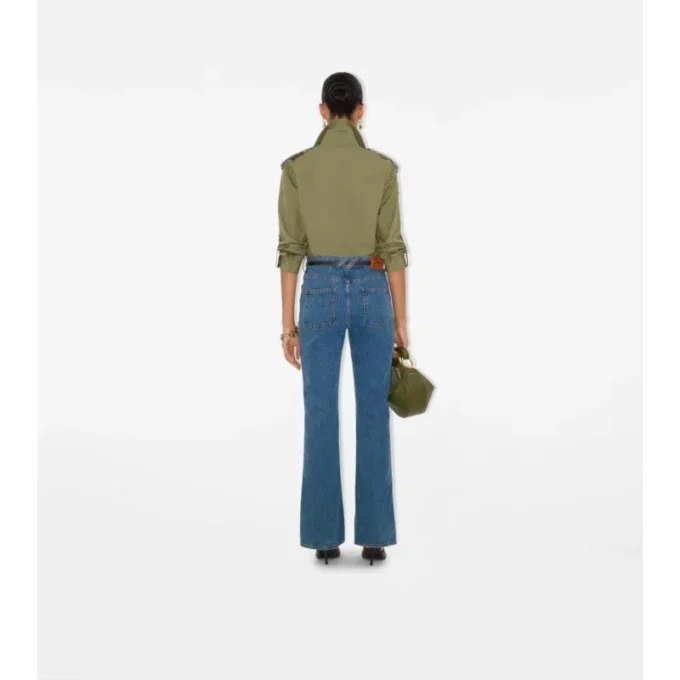 Bootcut-Jeans mit hoher Leibhöhe