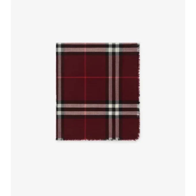 Breit karierter Wollschal