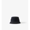 Bucket Hat aus Baumwoll-Gabardine mit Gürtel