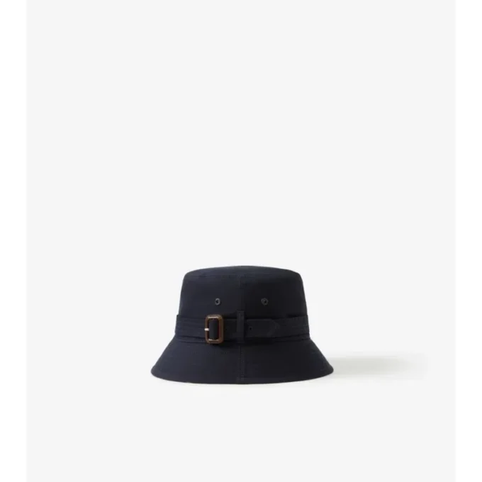 Bucket Hat aus Baumwoll-Gabardine mit Gürtel