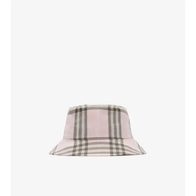 Bucket Hat aus Baumwolle mit Karomuster