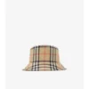 Bucket Hat aus Baumwolle mit Karomuster