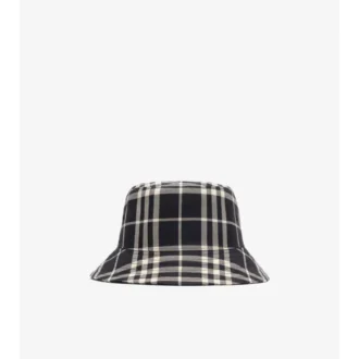 Bucket Hat aus Baumwolle mit Karomuster