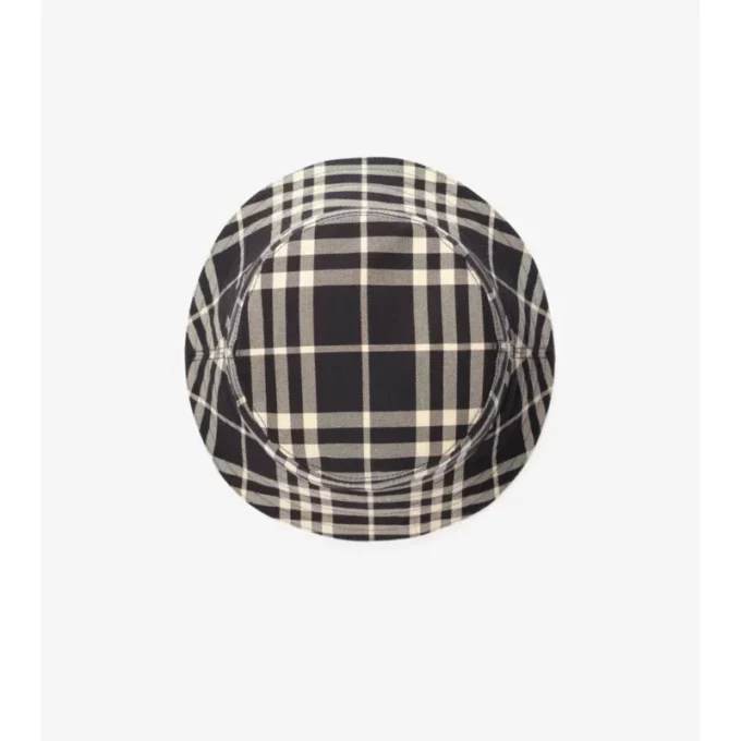 Bucket Hat aus Baumwolle mit Karomuster