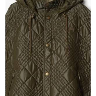 Cape aus Nylonmischung mit Micro-Check-Stich