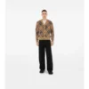 Cardigan aus Woll-Mohair-Mischung mit Karomuster