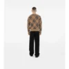 Cardigan aus Woll-Mohair-Mischung mit Karomuster