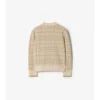 Cardigan aus Wollmischung mit Metallic-Karomuster