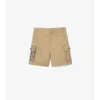 Cargoshorts aus Baumwolle mit Karomuster