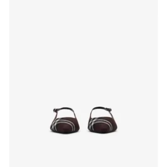 Check Dame Slingback Ballerinas 