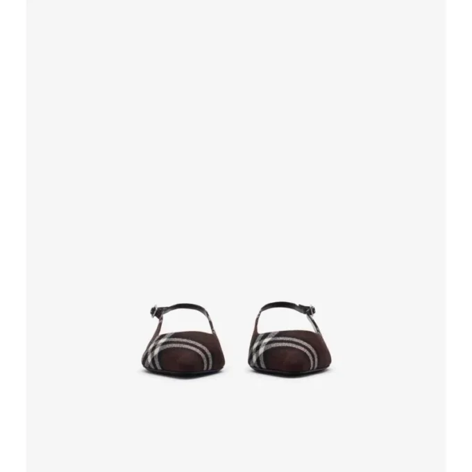 Check Dame Slingback Ballerinas 
